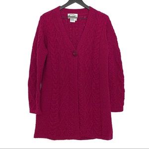 Aran Crafts Irish Knit Sweater 100% Merino Wool